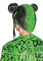 Billie Eilish Adult Green Doulbe Bun Wig Alt 1