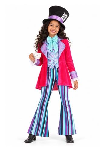 Girl's Whimsical Mad Hatter Costume upd