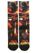 Godzilla Men's Sublimated Socks Alt 1