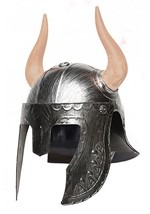 Adult Silver Horned Helmet