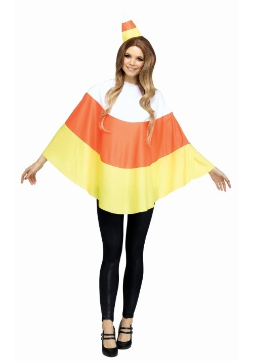 Women's Candy Corn Poncho