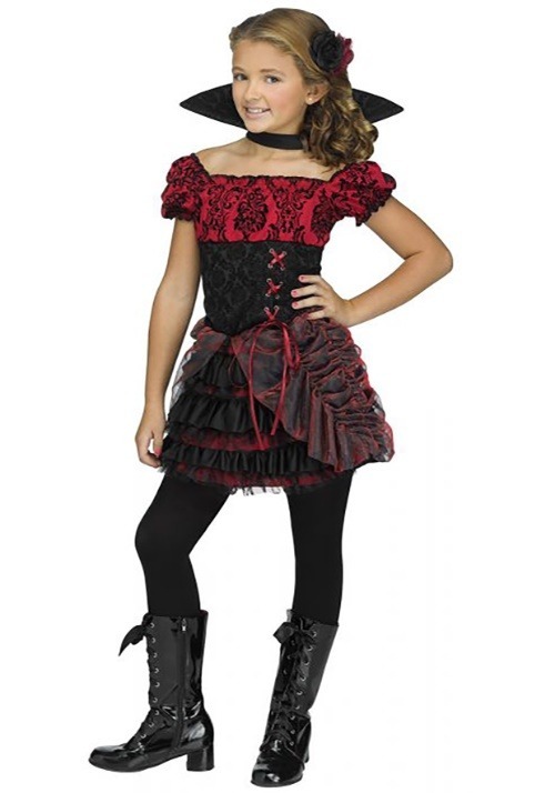 Girl's La Vampira Costume