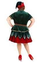 Women's Plus Deluxe Holiday Elf Costume Alt