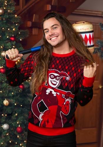 Harley Quinn Hammer Time Ugly Sweater Alt 2