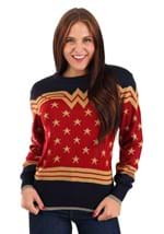 Wonder Woman Dark Blue Ugly Christmas Sweater alt2