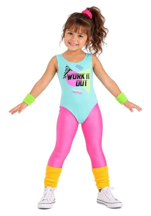 Totally 80s Toddler Workout Costume New Main