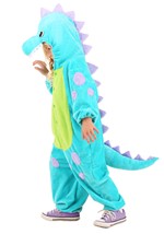 Toddler Teal Cuddlesaur Costume Alt 3