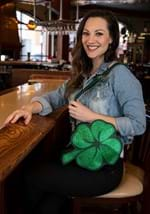 St Patricks Day Green 4 Leaf Clover Purse Alt 1