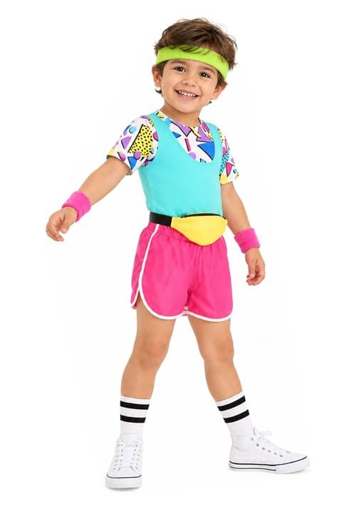 Toddler Work It Out 80s Costume New Main
