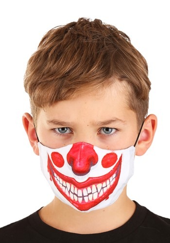 Child Clown Sublimated Face Mask