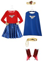 Wonder Woman Plus Size Adult Long Sleeve Dress Costume Alt 8