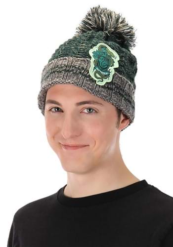Slytherin Heathered Pom Harry Potter Beanie Alt 1