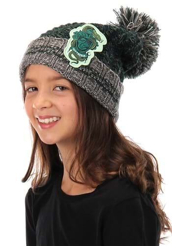 Slytherin Heathered Pom Harry Potter Beanie Alt 3