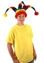 Rainbow Wacky Jester Plush Hat