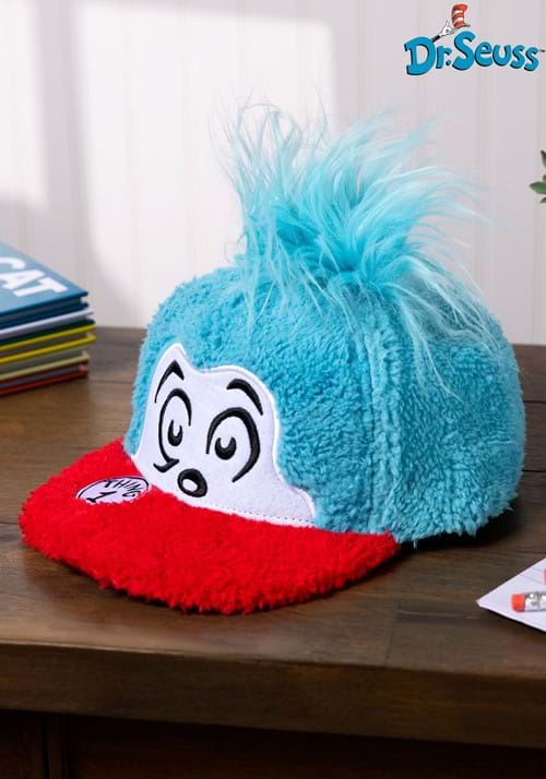 Thing 1 Fuzzy Cap Front 1