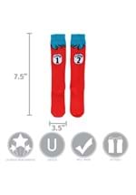 Thing 1 & 2 Costume Adult Socks Alt 4