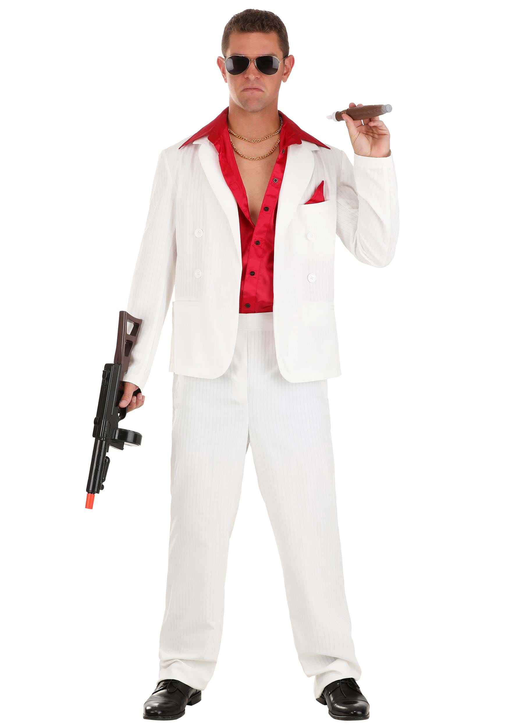 Men s Suave 80s Gangster Costume