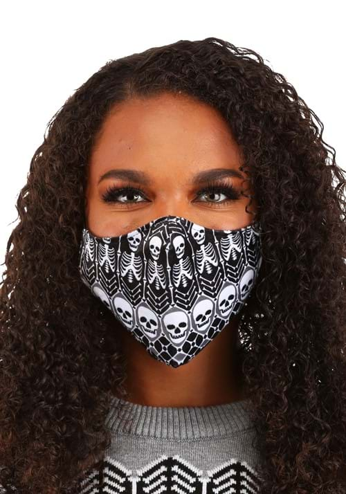 Adult Skeletons Pattern Sublimated Face Mask