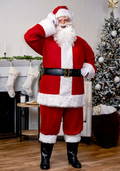 Plus Size Holiday Santa Claus Costume