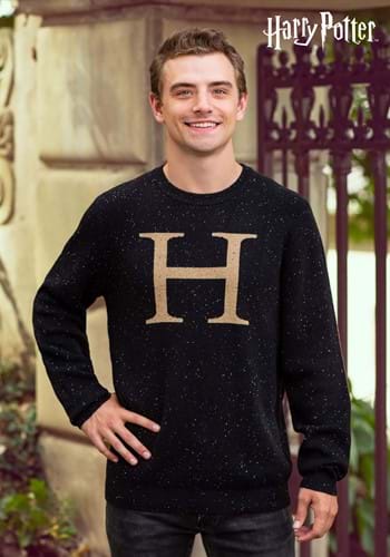 Adult Harry Potter "H" Christmas Sweater Alt 1