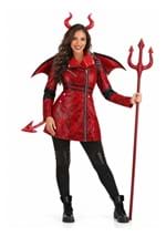 Womens Leather Devil Costume New Main