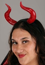 Women's Plus Size Leather Devil Costume Alt 1