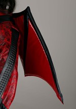 Women's Plus Size Leather Devil Costume Alt 4