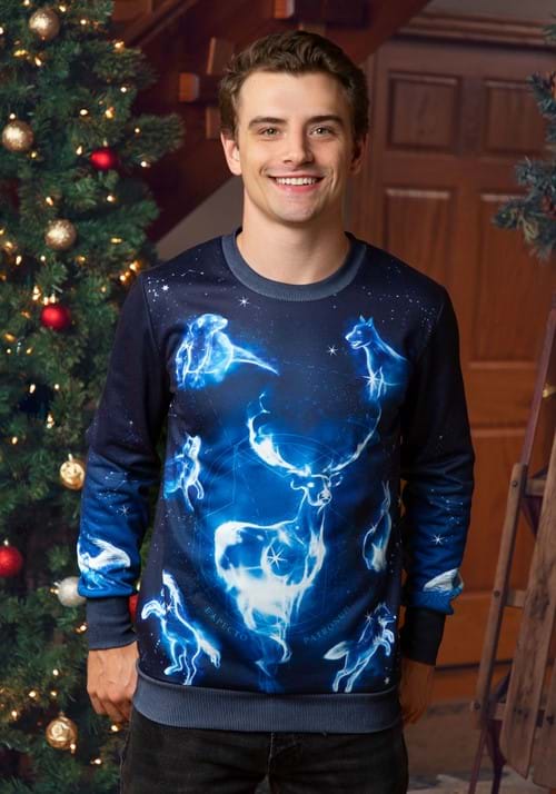 Adult Harry Potter Patronus Ugly Sweatshirt