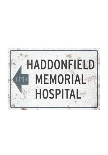 Halloween 2 Haddonfield Memorial Hospital Metal Sign