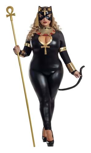 Plus Size Womens Egyptian Catsuit Costume