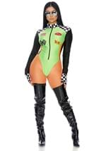 Women's Sexy Green Racecar Driver Costume Alt 4