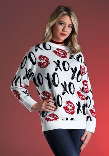 Hugs and Kisses Valentine's Day Sweater for Adults-2-0