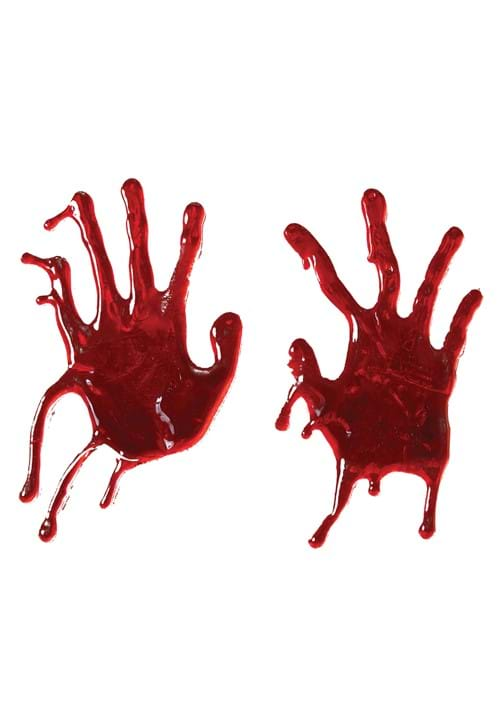 Bloody Hand Print Window Cling