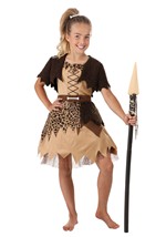 Kid's Cavegirl Dress Costume Alt 4