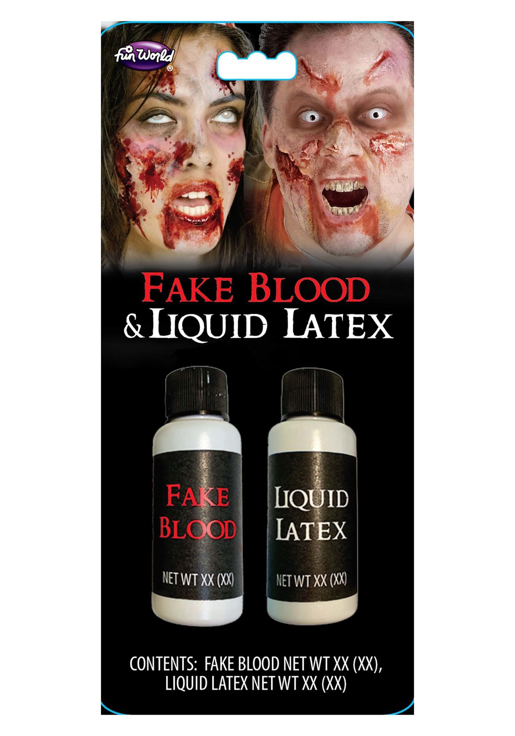 1 oz Fake Blood & Liquid Latex Kit