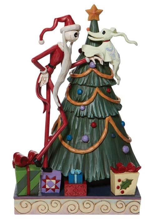Santa Jack and Zero with Tree Jim Shore Statue