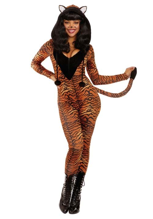 Womens Sexy Tigress Adult Costume