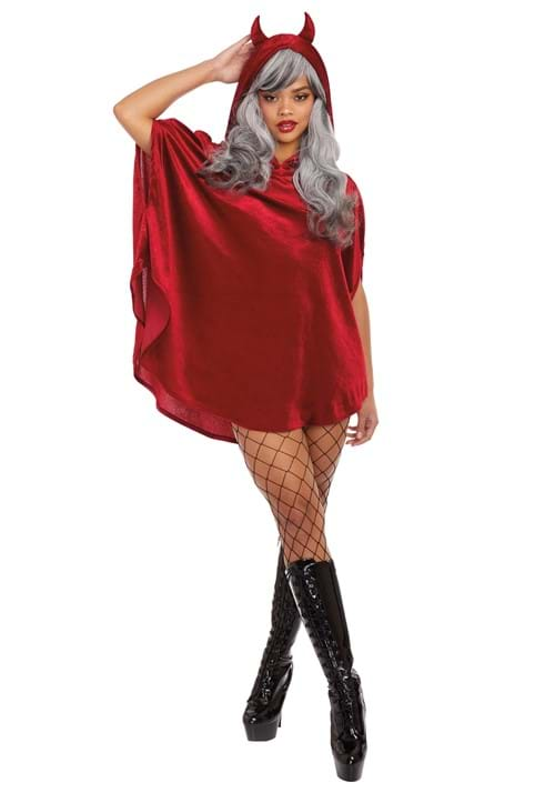 Womens Devil Poncho