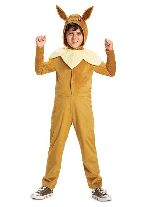 Pokemon Evee Hooded Jumpsuit Classic Costume