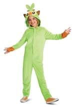 Pokemon Grookey Hooded Jumpsuit Classic Costume Alt 1