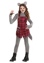 Girl's Plaid Werewolf Costume Alt 2
