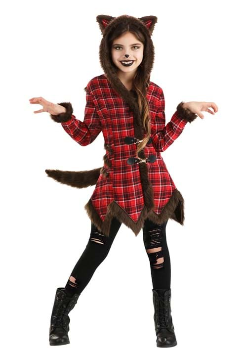 Girl's Werewolf Coat Costume