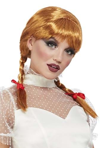 Auburn Porcelain doll Wig