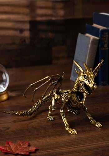 7" Gold Skeleton Dragon main