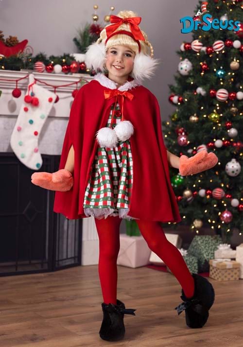 Dr Seuss Storybook Cindy Lou Who Girls Costume