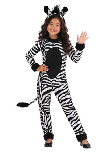 Girls Zebra Costume New Main