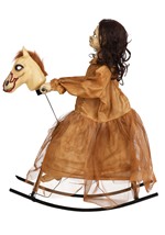 3.5FT Animated Rocking Horse with Doll Prop Alt 5
