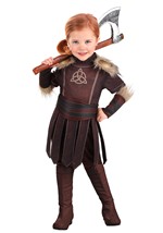 Toddler Girl's Victorious Viking Costume Alt 6
