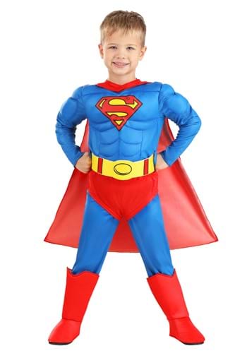 Classic Superman Deluxe Toddler Costume2