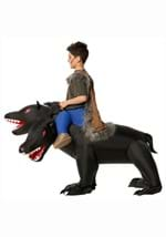 Evil 3 Headed Dog Ride On Inflatable Kids Costume Alt 1